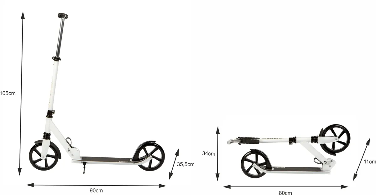 Klasszikus roller, Bauerkraft G-113, összecsukható – 5. kép