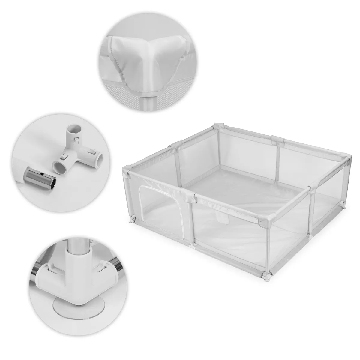 Babakarám, ECOTOYS PP008-2014, szürke – 3. kép