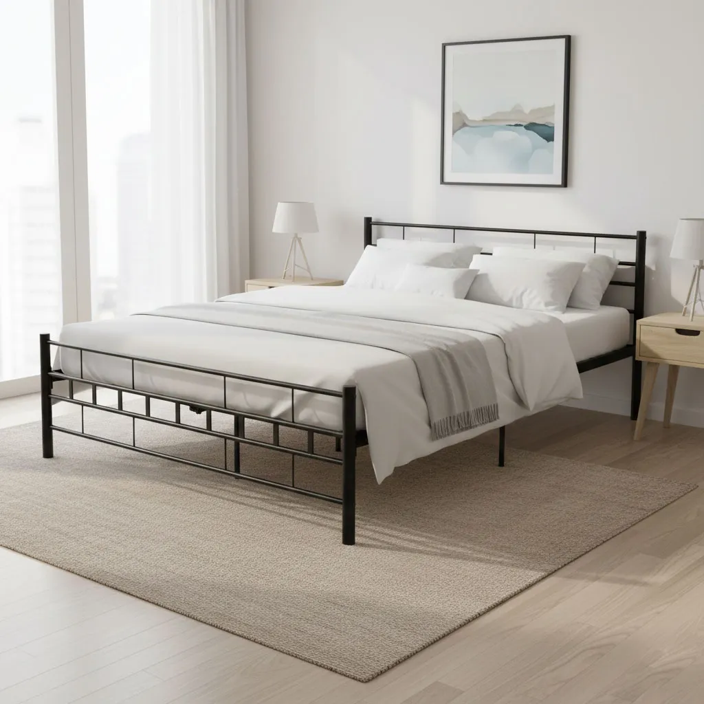 Fém ágykeret, ModernHome DNYSF404B, 160 x 200 – 2. kép Fém ágykeret, ModernHome DNYSF404B, 160 x 200 – 2. kép