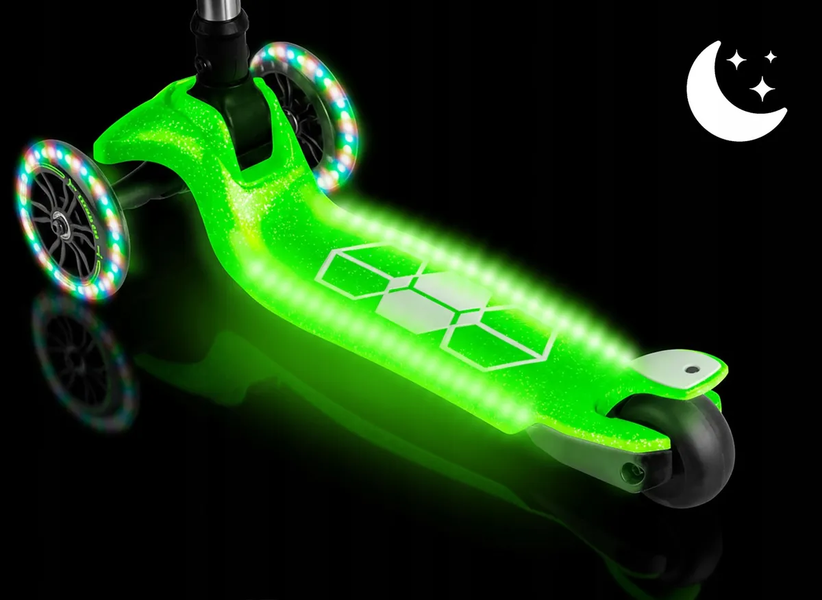 Háromkerekű roller, Ricokids Jelly, zöld – 3. kép