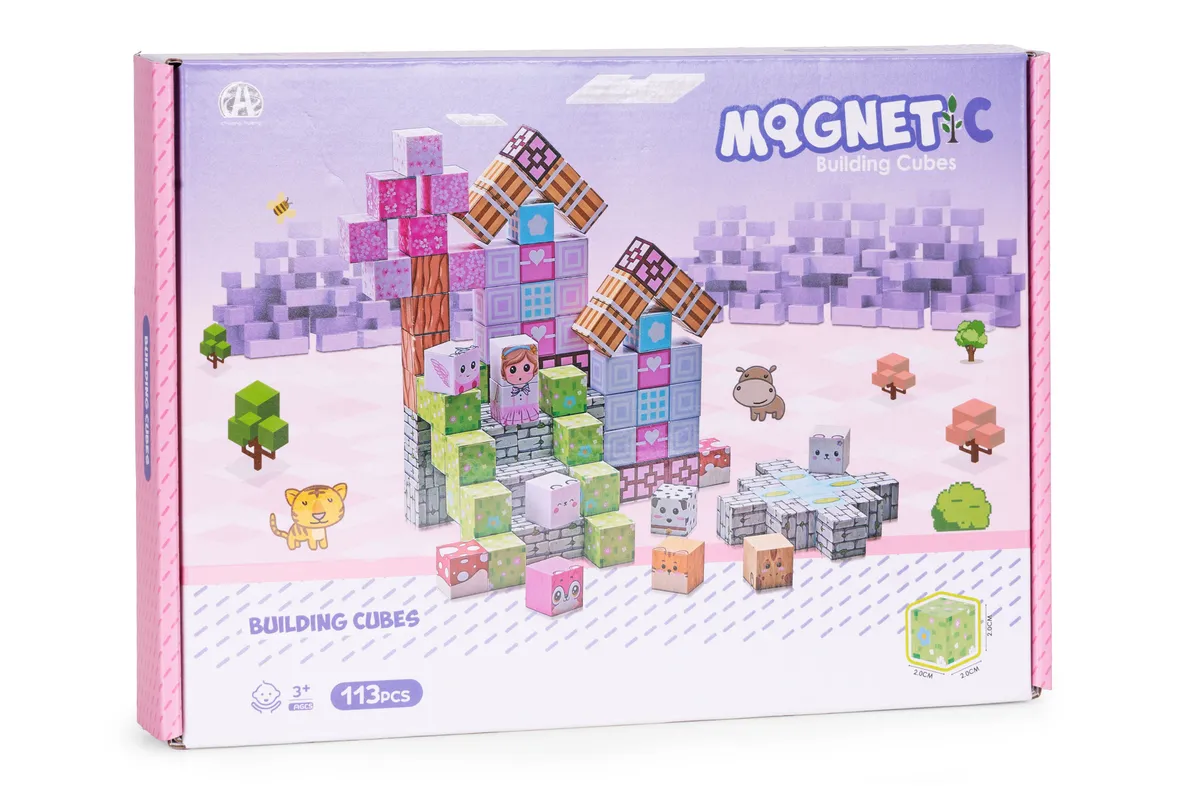 Mágneses játékkészlet, Multistore HC740662, 113 db – 5. kép Mágneses játékkészlet, Multistore HC740662, 113 db – 5. kép
