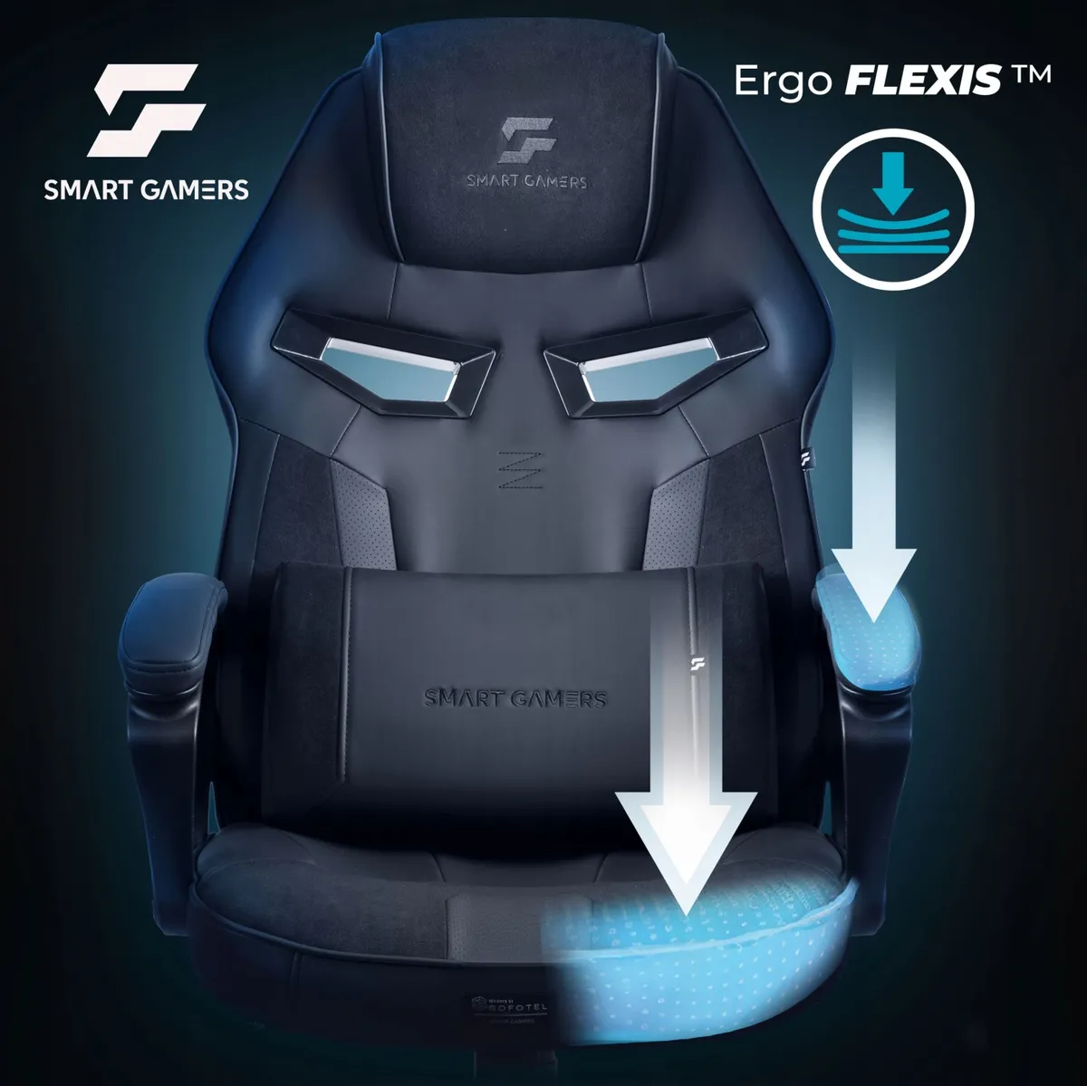 Gamer szék, Sofotel Furon, fekete – 5. kép
