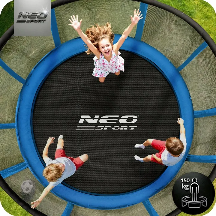 Kerti trambulin, Neo-Sport, fekete/kék – 6. kép Kerti trambulin, Neo-Sport, fekete/kék – 6. kép
