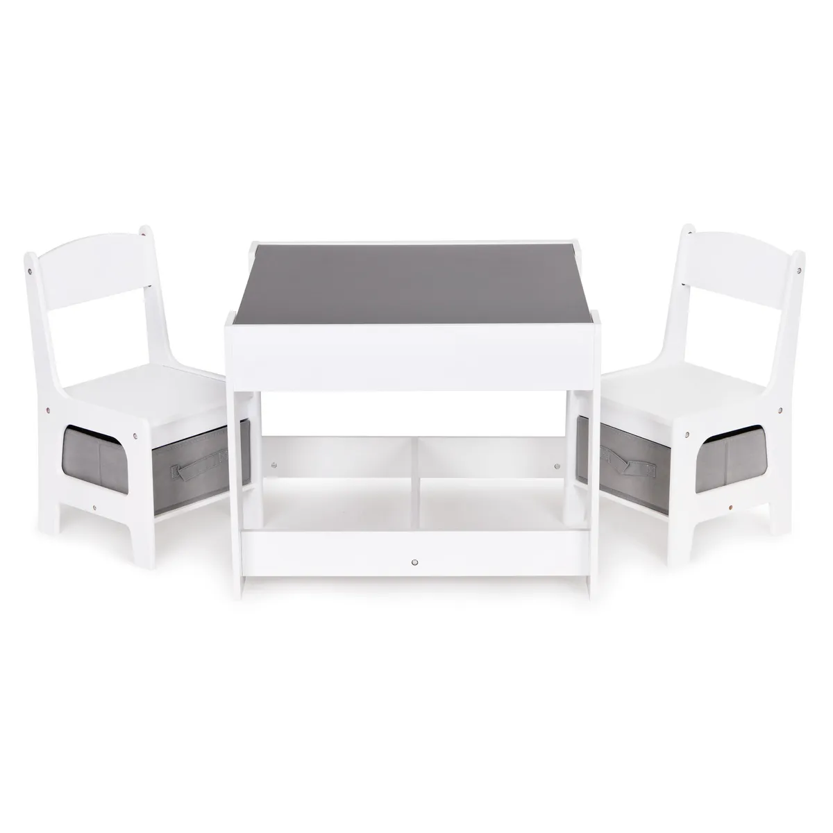 Gyerek asztal és szék szett, ECOTOYS ZCF-01, 1 db asztal + 2 db szék – 1. kép