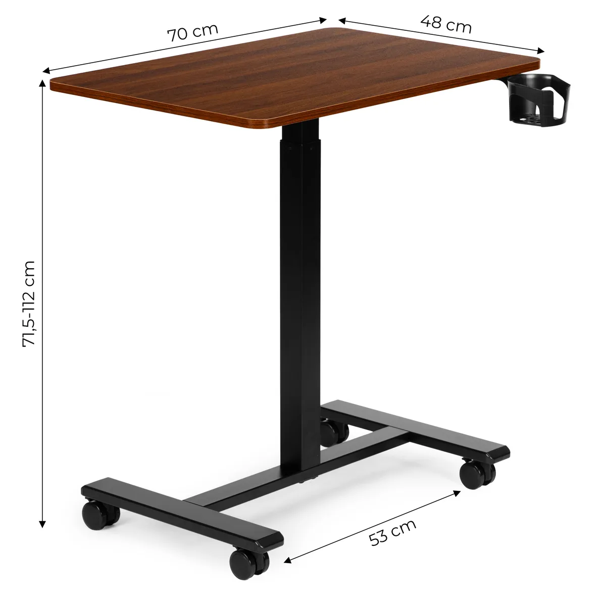 Laptopasztal, ModernHome JNI-PN01-1-16-NP, barna – 4. kép Laptopasztal, ModernHome JNI-PN01-1-16-NP, barna – 4. kép