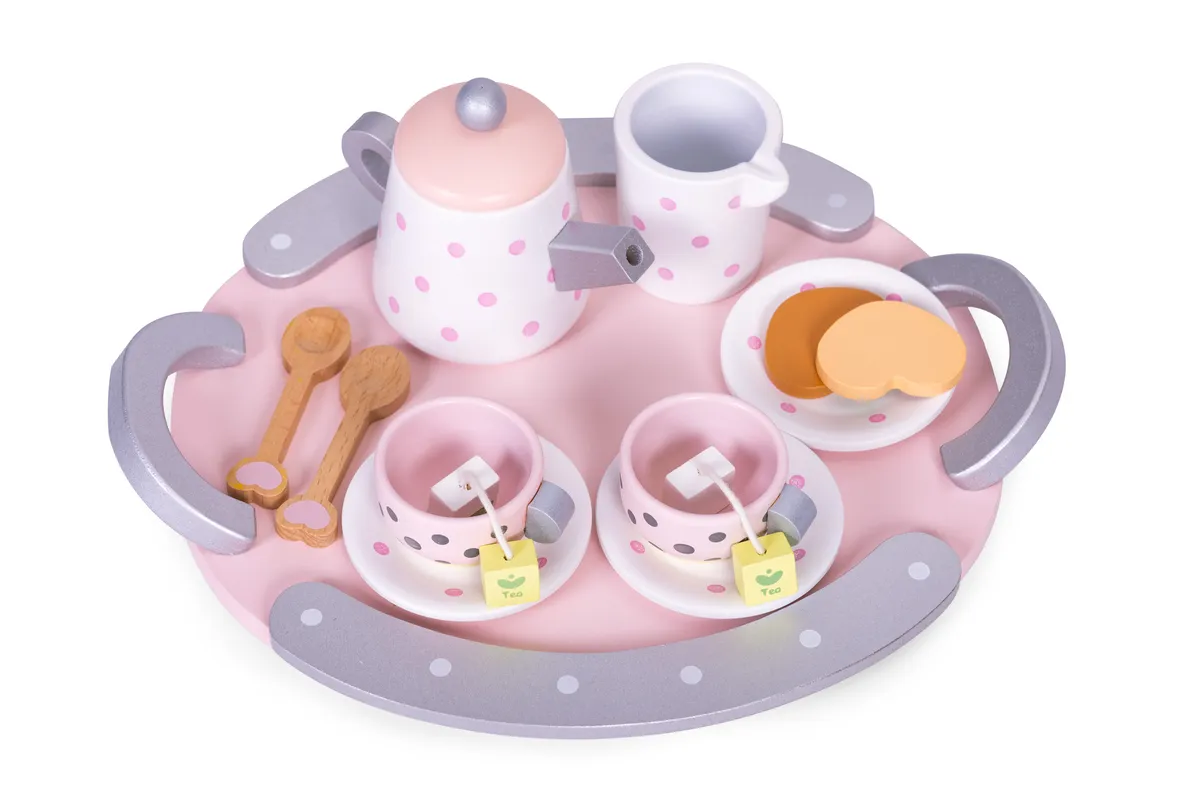 Játék teáskészlet, ECOTOYS W10D824, 15 db – 3. kép Játék teáskészlet, ECOTOYS W10D824, 15 db – 3. kép