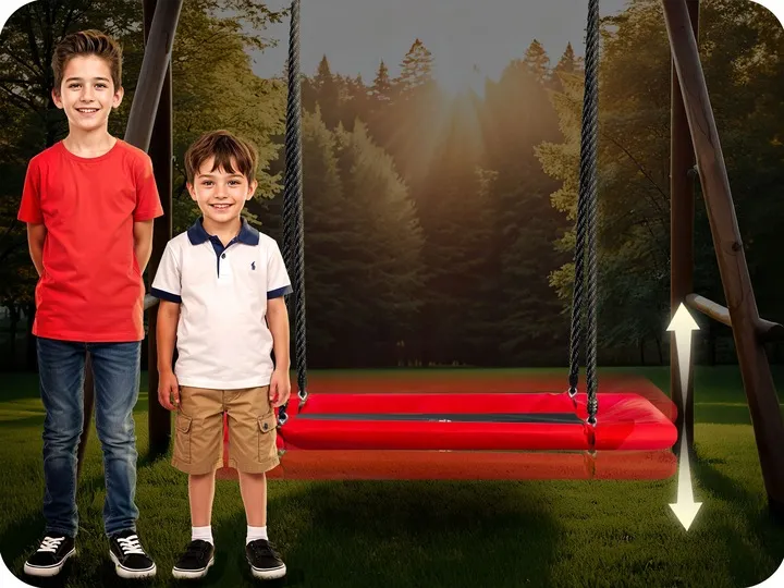 Fészekhinta, Neo-Sport Swingo, fekete/piros – 6. kép