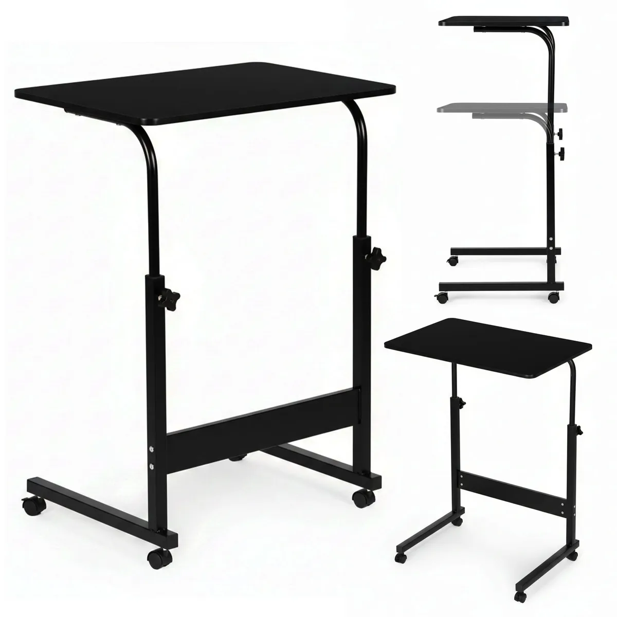 Laptopasztal, ModernHome TH-LD-1, fekete – 1. kép Laptopasztal, ModernHome TH-LD-1, fekete – 1. kép