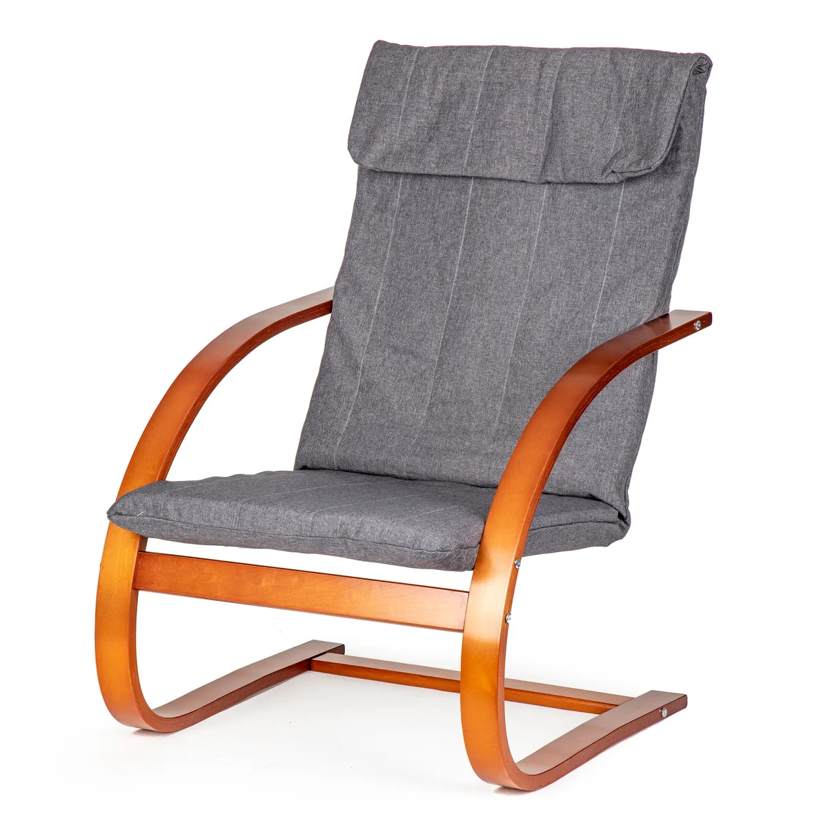 Hintaszék, ModernHome TXWQM-31, szürke/barna – 1. kép Hintaszék, ModernHome TXWQM-31, szürke/barna – 1. kép