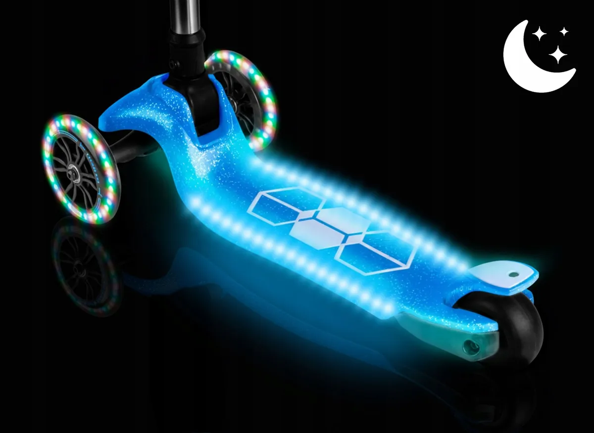 Háromkerekű roller, Ricokids Jelly, kék – 3. kép