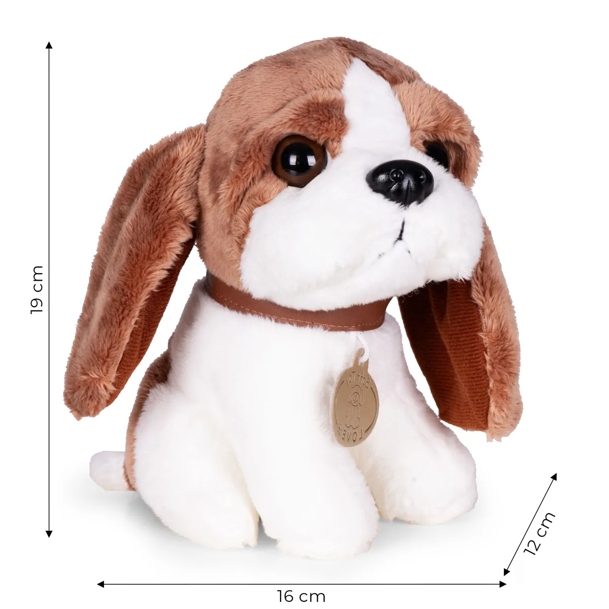 Plüsskutya készlet, Multistore HC750228, Beagle kutya táskával és ápolókefével – 4. kép