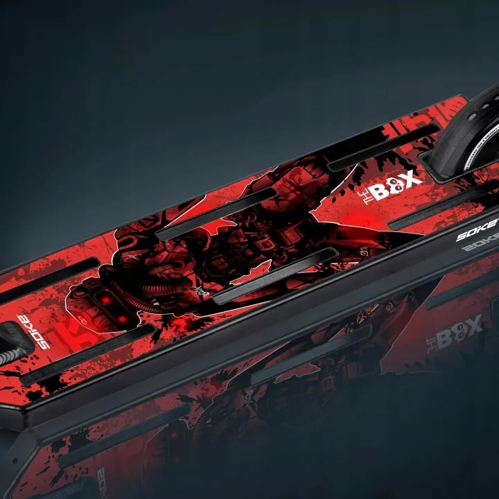 Roller gripszalag, SOKE The Box Red Cyber minta, 52 x 13 cm – 5. kép