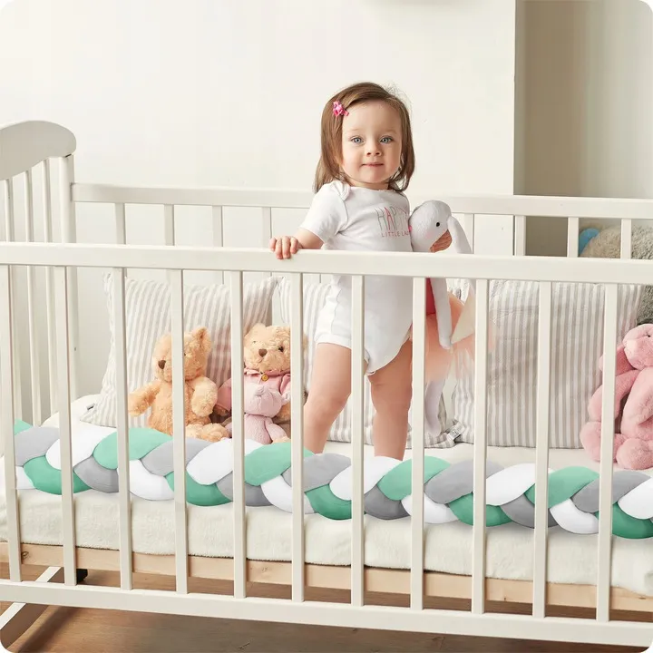 Rácsvédő kiságyba, Ricokids, zöld/szürke – 6. kép Rácsvédő kiságyba, Ricokids, zöld/szürke – 6. kép