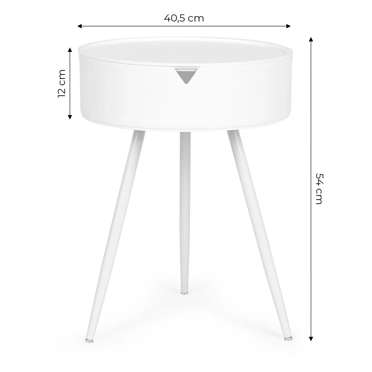 Dohányzóasztal, ModernHome CT3022, fehér – 4. kép Dohányzóasztal, ModernHome CT3022, fehér – 4. kép