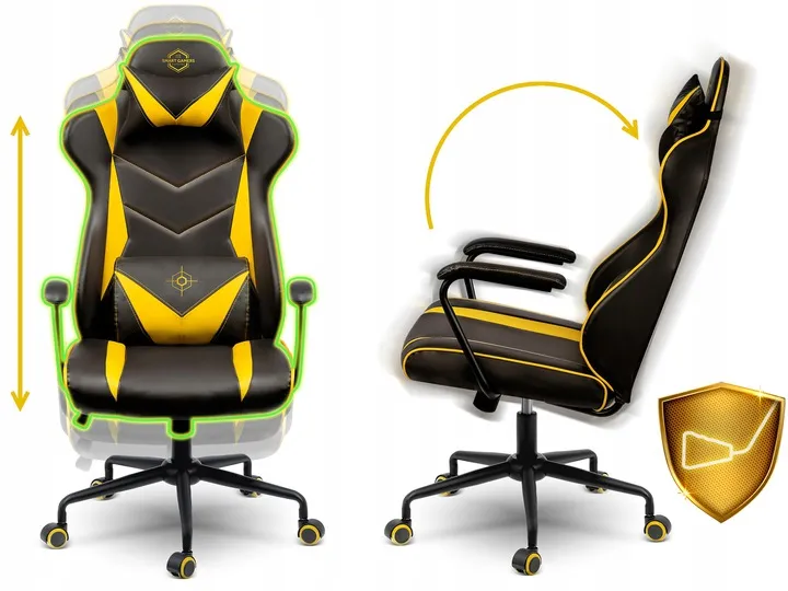 Gamer szék, Sofotel Blitzcrank, fekete – 4. kép