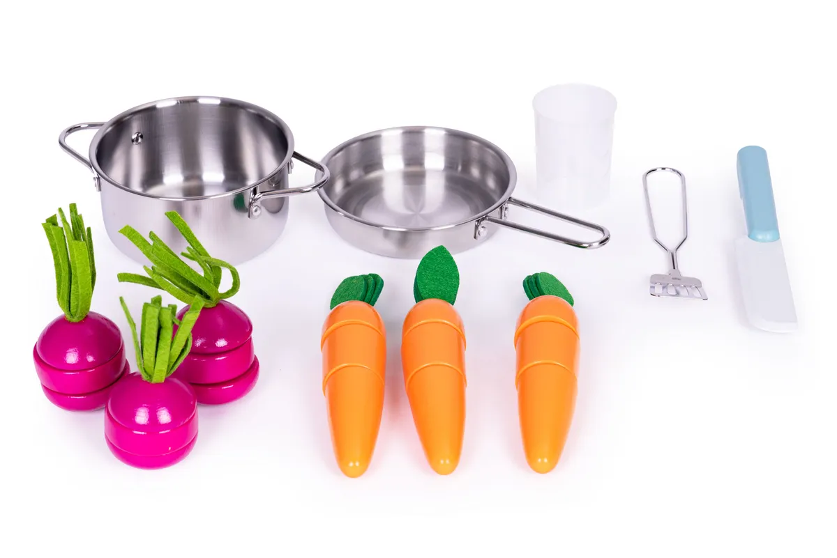 Játékkonyha, ECOTOYS, fa és műanyag – 5. kép Játékkonyha, ECOTOYS, fa és műanyag – 5. kép