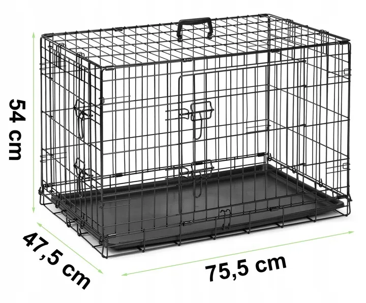 Beltéri kutyakennel, Pethaus PH-200, fekete – 8. kép