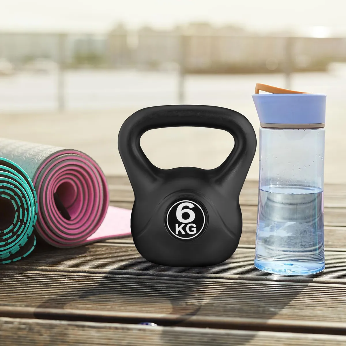Kettlebell súlyzó, ModernHome CK-6-BC, fekete – 3. kép Kettlebell súlyzó, ModernHome CK-6-BC, fekete – 3. kép