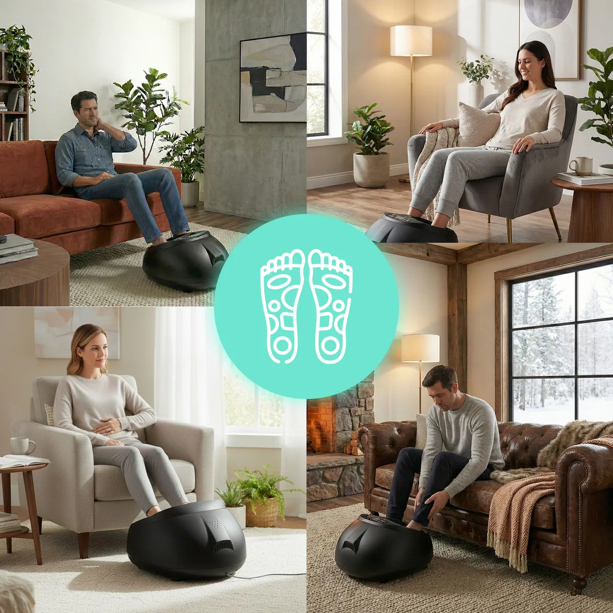 Lábmasszírozó, ModernHome XB-8589, 41,5 x 36 x 24 cm – 2. kép Lábmasszírozó, ModernHome XB-8589, 41,5 x 36 x 24 cm – 2. kép