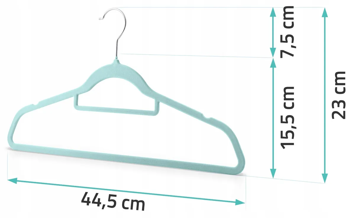 Vállfa szett, Massido MS-859, menta – 8. kép Vállfa szett, Massido MS-859, menta – 8. kép