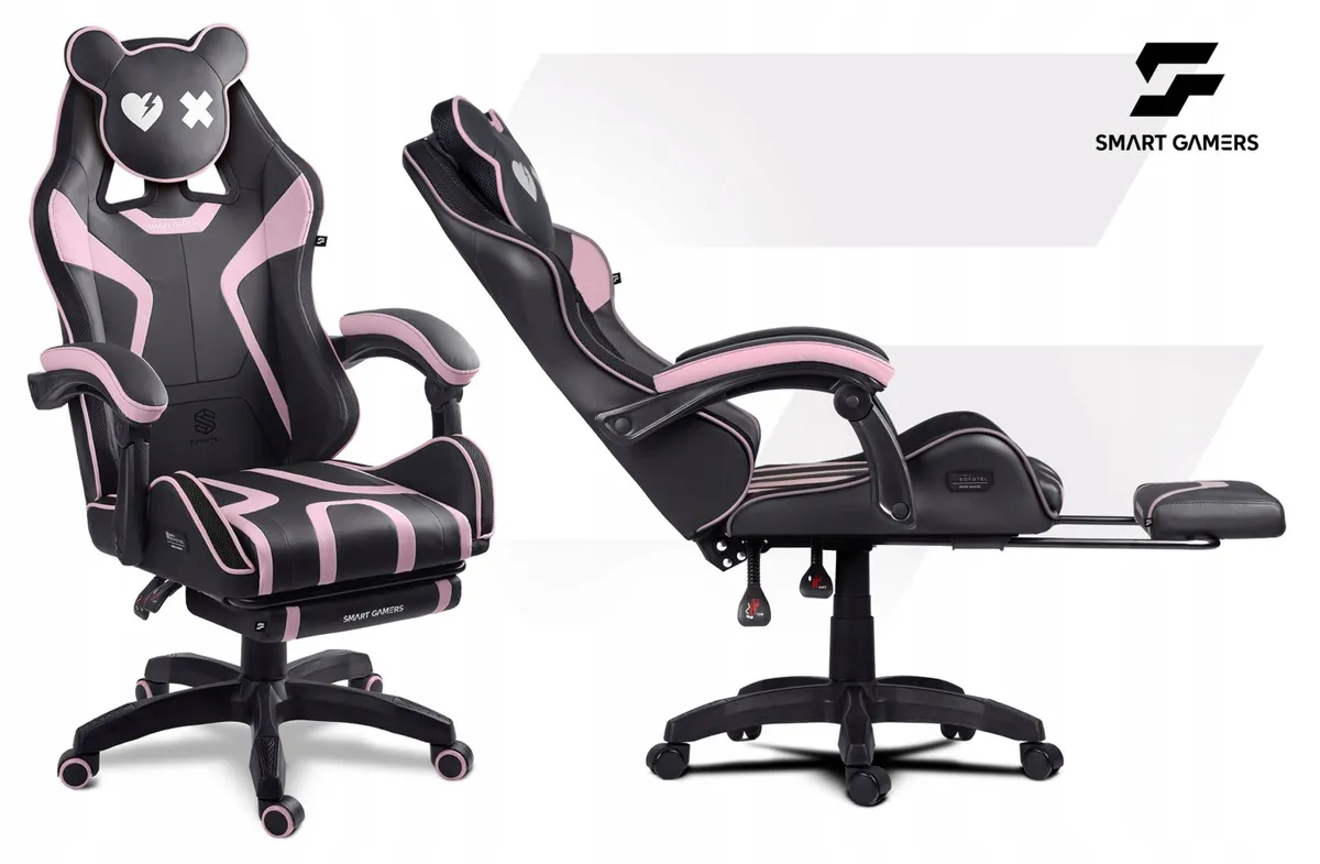 Gamer szék, Sofotel Specter, fekete/rózsaszín – 2. kép Gamer szék, Sofotel Specter, fekete/rózsaszín – 2. kép