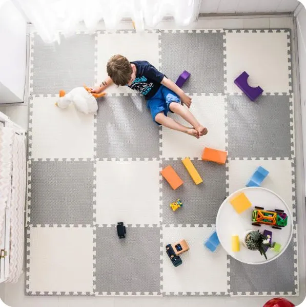 Játszószőnyeg, Ricokids 738231, fehér/szürke – 7. kép