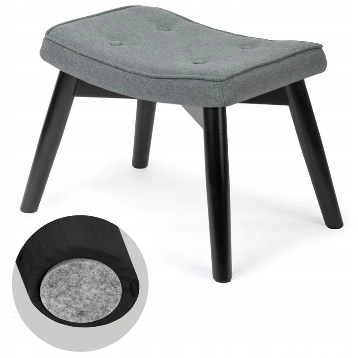 Lábtartó, Sofotel Norse, sötétszürke/fekete – 4. kép