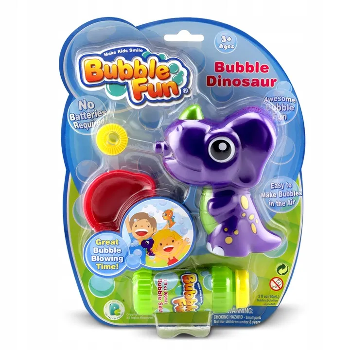 Buborékfújó gép, Ricokids RK-905, Triceratopsz forma – 3. kép Buborékfújó gép, Ricokids RK-905, Triceratopsz forma – 3. kép