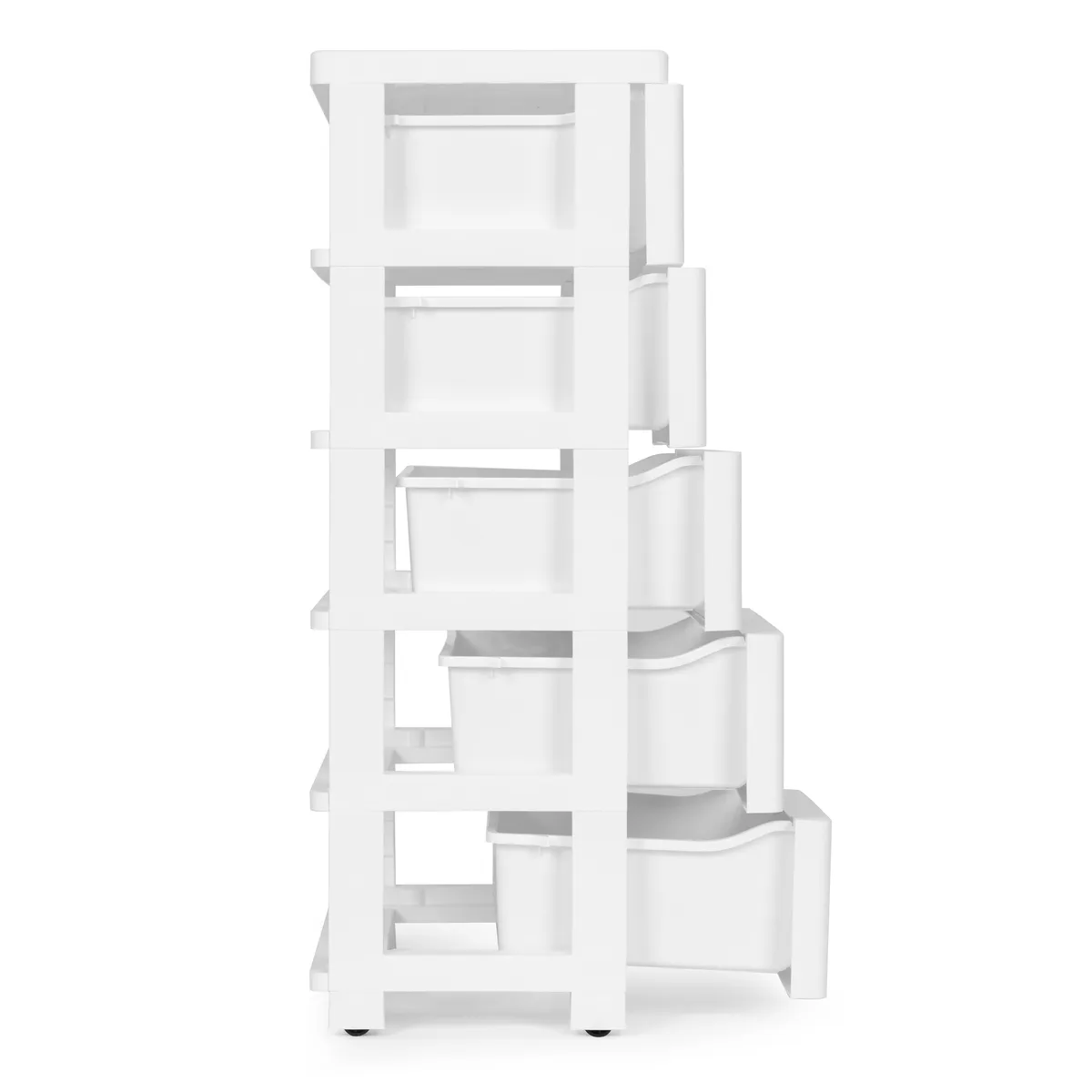 Gurulós tároló, ModernHome PJJCBS0024-05B, fehér – 3. kép