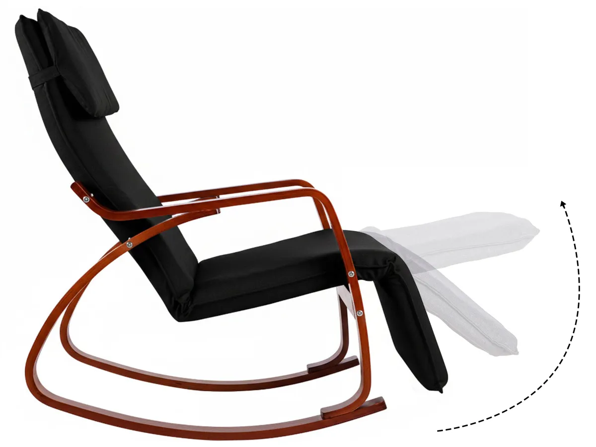 Hintaszék, ModernHome TXRC-03, szürke – 3. kép Hintaszék, ModernHome TXRC-03, szürke – 3. kép