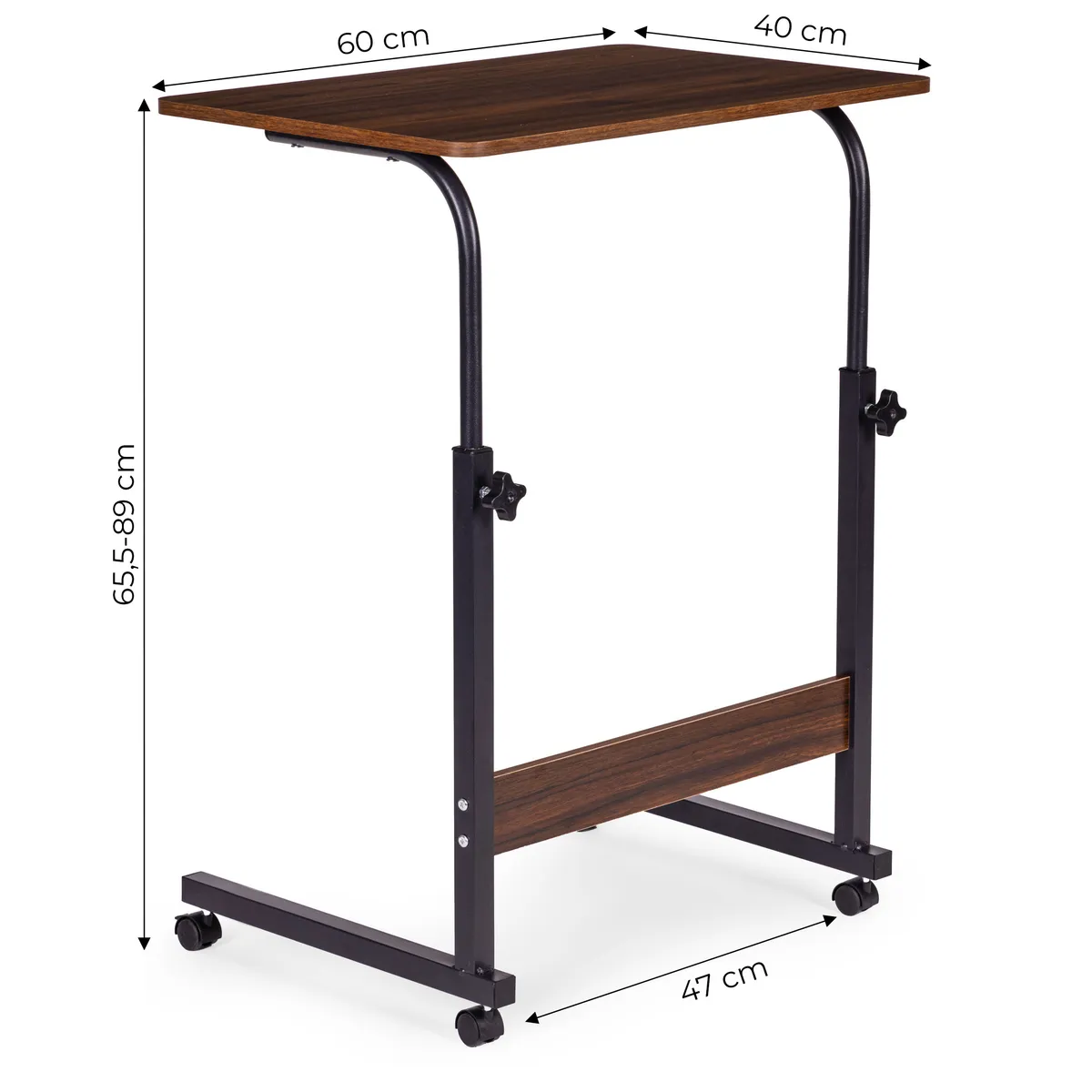 Laptopasztal, ModernHome TH-LD-15, sötét dió – 5. kép Laptopasztal, ModernHome TH-LD-15, sötét dió – 5. kép