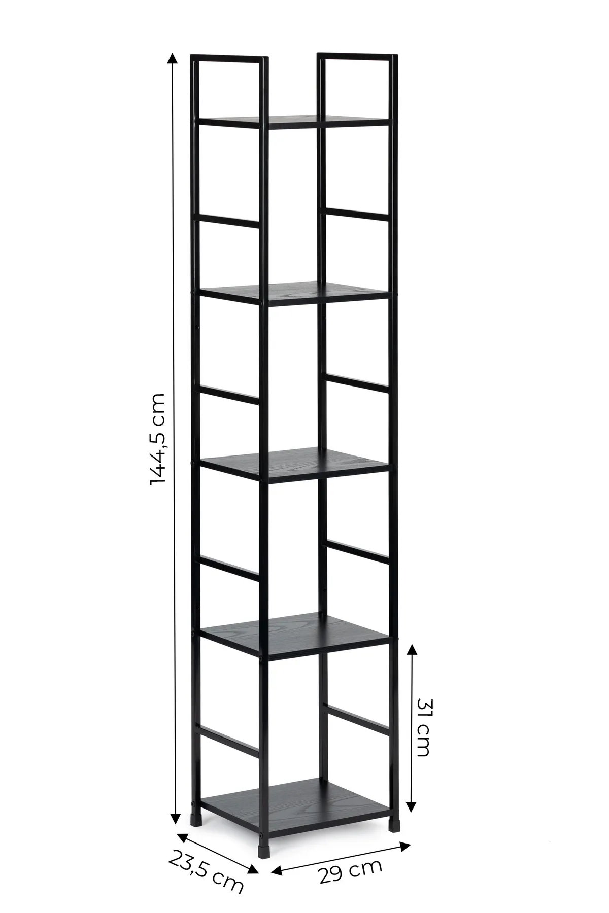 Könyvespolc, ModernHome CWJ3024144L, 144,5 x 29 x 23,5 cm – 6. kép