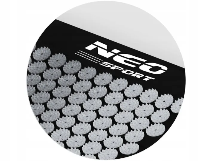 Akupresszúrás szőnyeg, Neo-Sport NS-903, fekete/ezüst – 11. kép