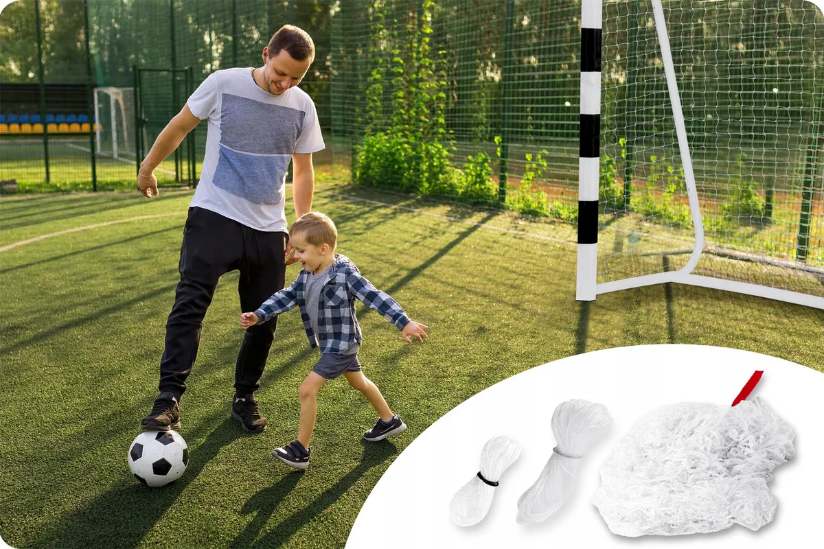 Futballkapu háló, Neo-Sport, 215 x 150 x 90 cm – 3. kép Futballkapu háló, Neo-Sport, 215 x 150 x 90 cm – 3. kép
