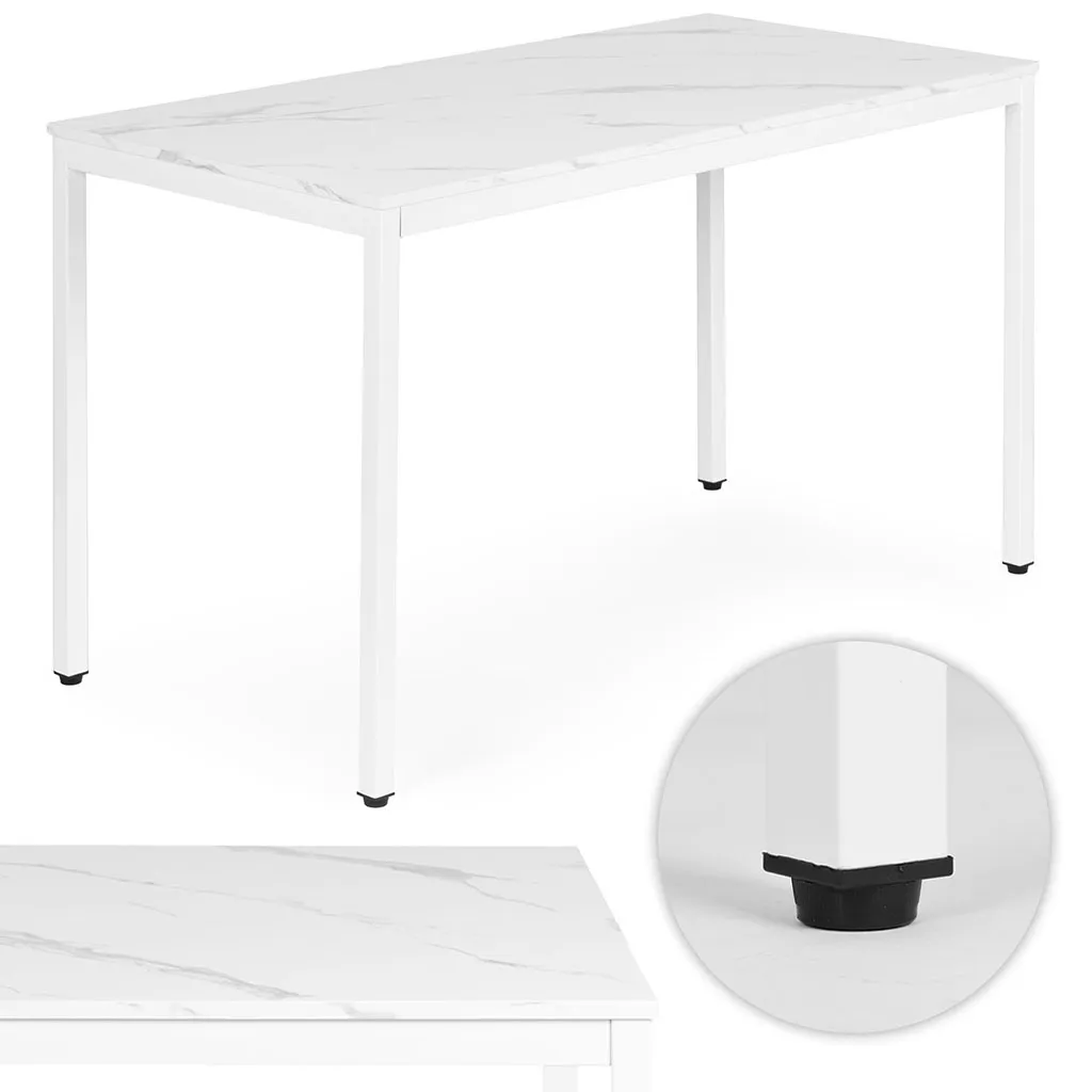 Étkezőasztal, ModernHome NORD-MRW-W, 120 x 60 cm – 1. kép
