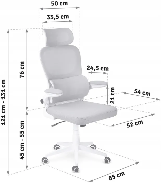 Irodai szék, Sofotel Formax, szürke – 7. kép