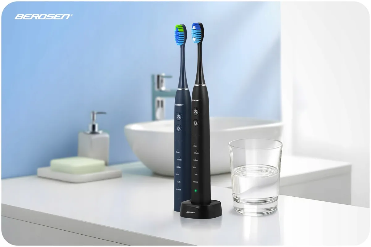 Szónikus elektromos fogkefe szett, Berdsen Galaxy Duo, 2 db – 10. kép Szónikus elektromos fogkefe szett, Berdsen Galaxy Duo, 2 db – 10. kép