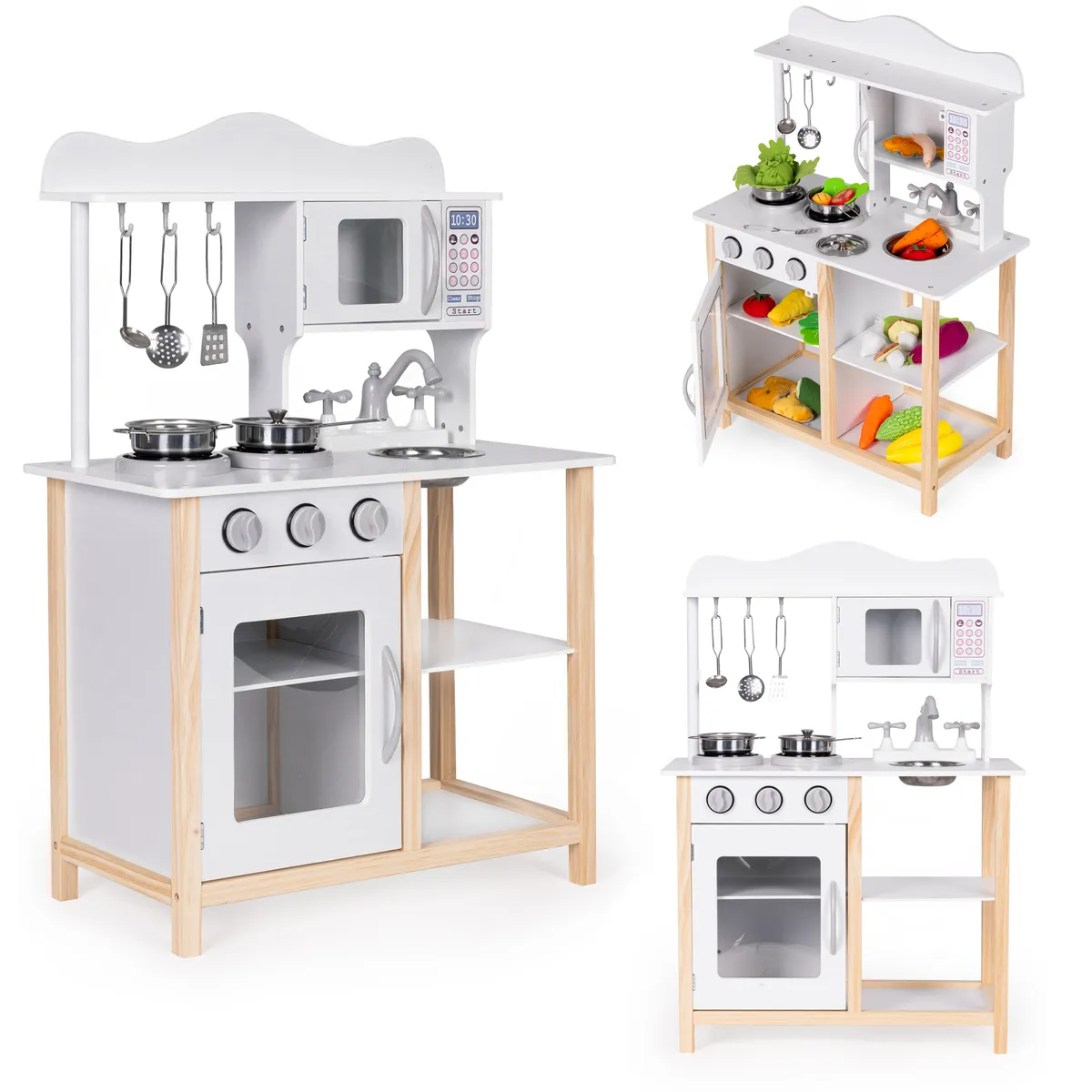 Játékkonyha, ECOTOYS, fa – 1. kép Játékkonyha, ECOTOYS, fa – 1. kép