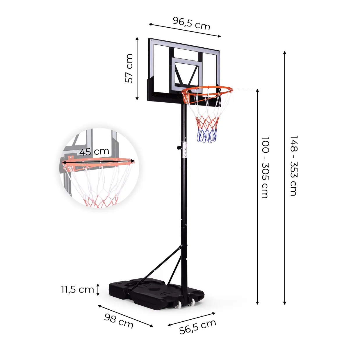 Kosárlabdapalánk, MOVEPRO QSG-ZW003P, mobil – 7. kép