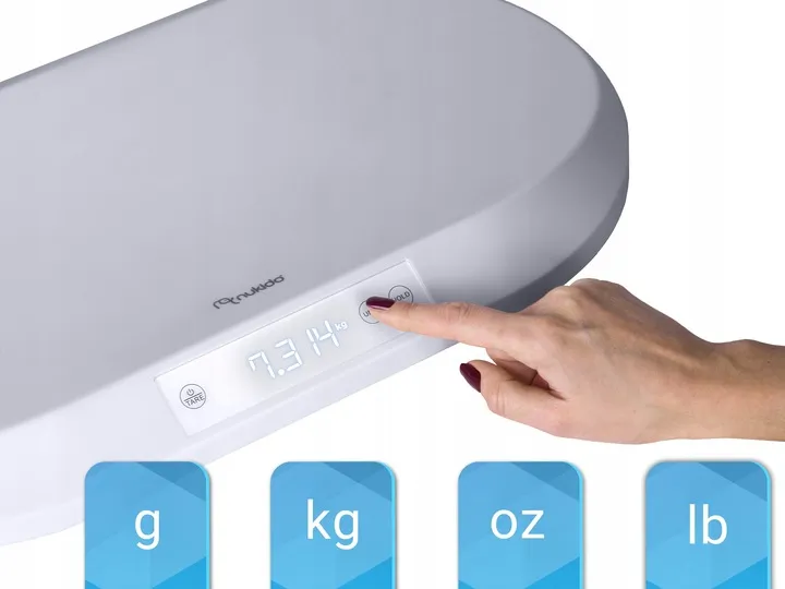 Elektronikus babamérleg, Nukido NK-950, világosszürke – 3. kép Elektronikus babamérleg, Nukido NK-950, világosszürke – 3. kép