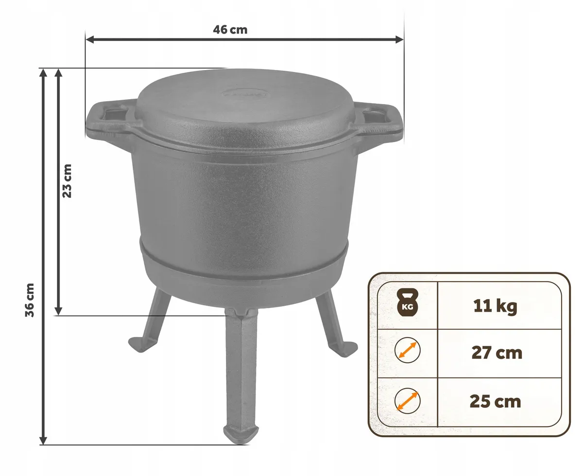 Bogrács szett, Berdsen BD-480, fekete – 6. kép Bogrács szett, Berdsen BD-480, fekete – 6. kép
