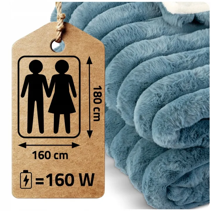 Elektromos melegítő takaró, Berdsen BD-963, kék – 8. kép