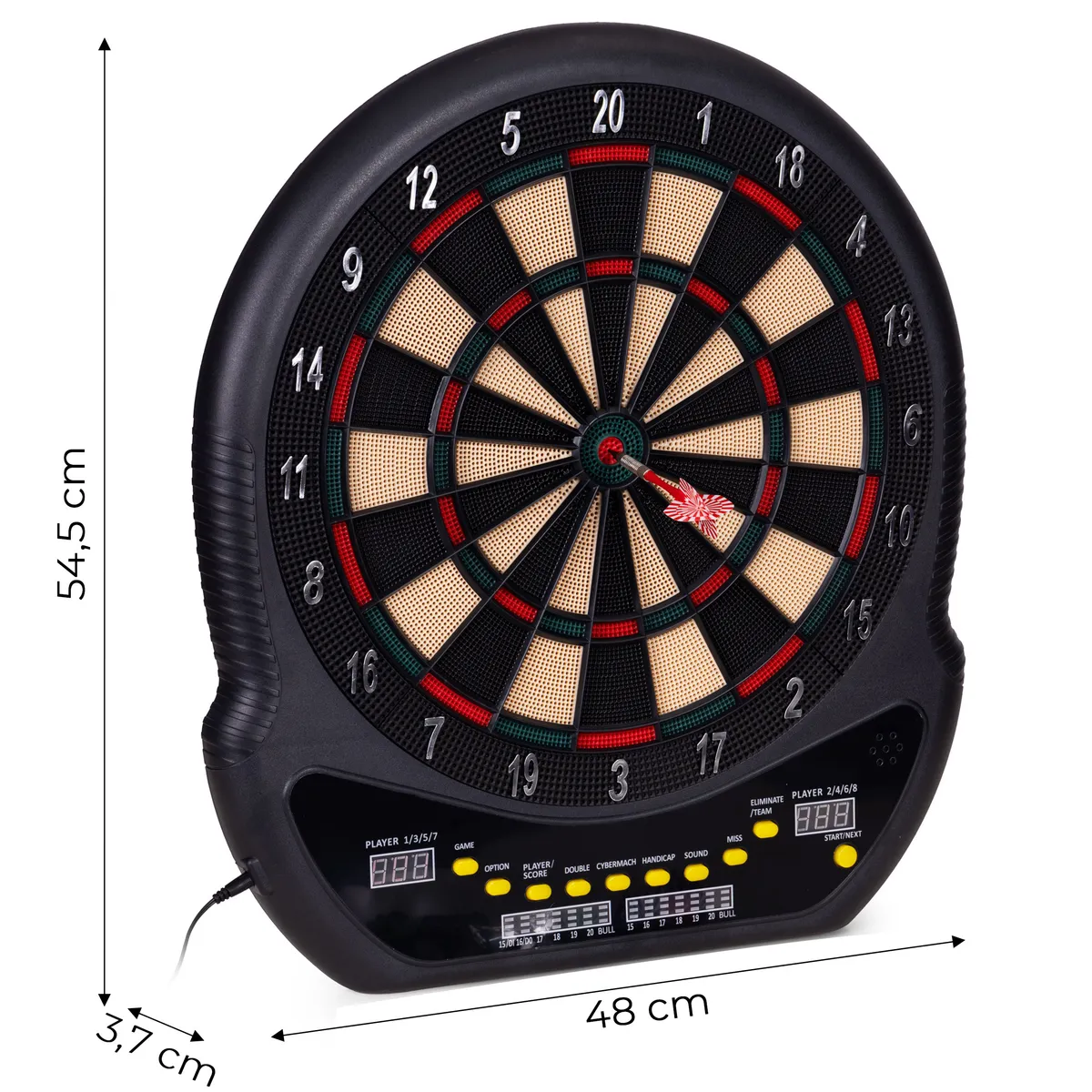Elektronikus dartstábla, Multistore AP-400, átmérő: 48 cm – 5. kép Elektronikus dartstábla, Multistore AP-400, átmérő: 48 cm – 5. kép