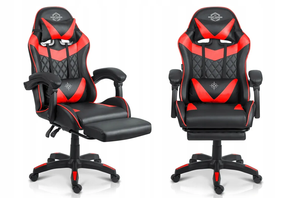 Gamer szék, Sofotel Draknor II, fekete-piros – 2. kép Gamer szék, Sofotel Draknor II, fekete-piros – 2. kép