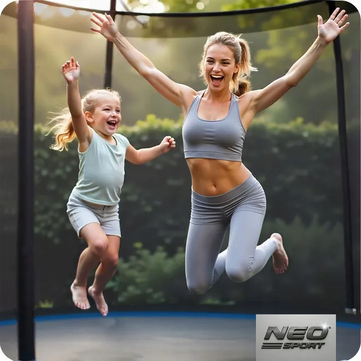 Kerti trambulin, Neo-Sport, fekete/kék – 9. kép Kerti trambulin, Neo-Sport, fekete/kék – 9. kép
