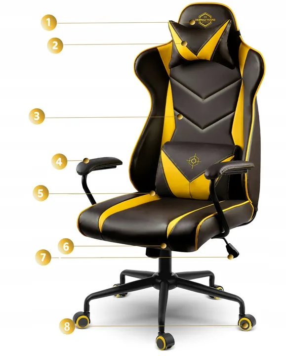 Gamer szék, Sofotel Blitzcrank, fekete – 11. kép