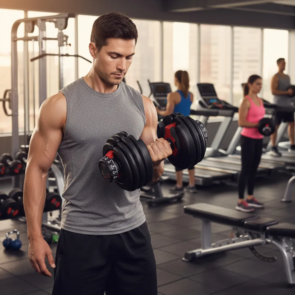 Kézisúlyzó, állítható, MOVEPRO GB-FW207-24KG – 2. kép