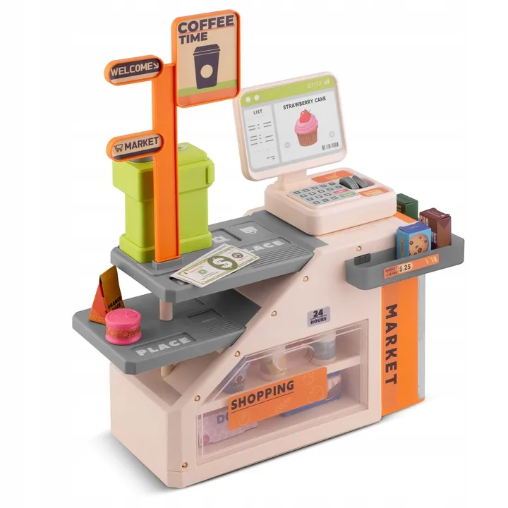 Játék pénztárgép, Ricokids RK-822, interaktív – 3. kép Játék pénztárgép, Ricokids RK-822, interaktív – 3. kép