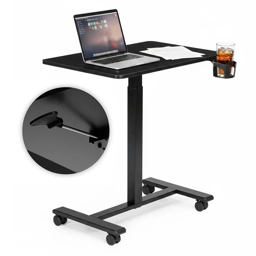 Laptopasztal, ModernHome JNI-PN01-1-1-NP, fekete – 1. kép