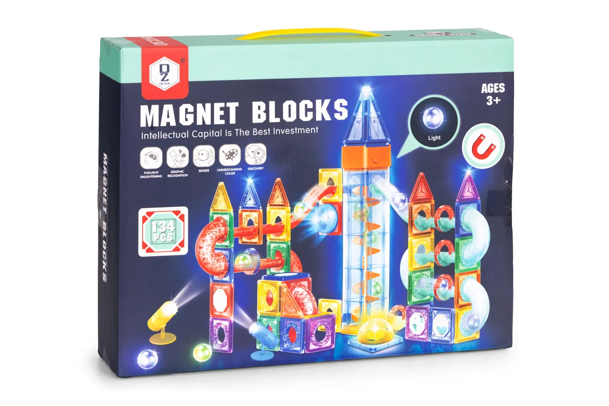 Mágneses játékkészlet, Multistore HC725862, 134 db – 5. kép